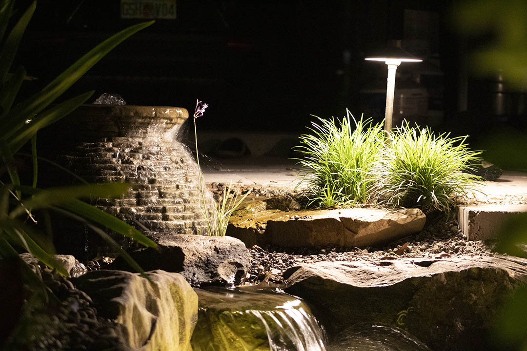 LED Pond Lighting - Site Pros Landscaping